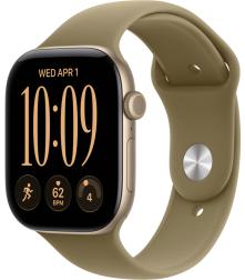 Apple Watch Series 12 42mm Light Gold Aluminum Case with Sport Band Olive