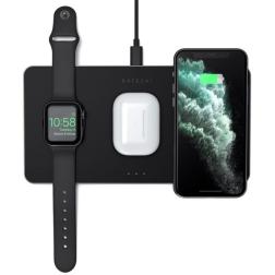 Беспроводная зарядная станция Satechi Trio Wireless Charging Pad, 7.5 Вт, Black