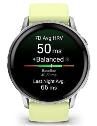 Умные часы Garmin Venu 4 45mm Silver Citron Green (010-03014-02)