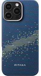 Чехол PITAKA Tactile Woven case для iPhone 16 Pro, Milky way galaxy