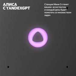 Умная колонка Яндекс Станция Мини 3, 12Вт, с Алисой на YaGPT, серый