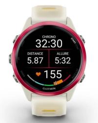 Смарт-часы Garmin Forerunner 570 42mm, Bone/Himbeerrot Aluminium (010-02970-02)