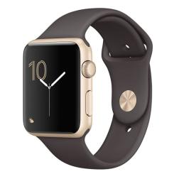 Apple Watch Series 1 42mm Gold Aluminum Case with Cocoa Sport Band