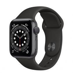 Apple Watch 6 44mm GPS Space Gray Aluminum Case with Black Sport Band