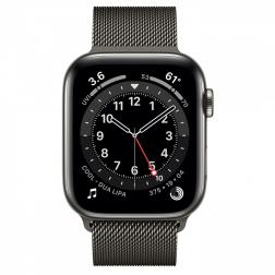 Apple Watch Series 6 44mm GPS+Cellular Graphite Stainless Steel Case with Graphite Milanese Loop