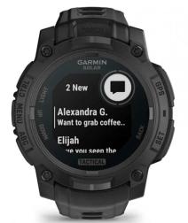 Смарт-часы Garmin Instinct 3 50 mm Solar Tactical Edition, Black with Black Band (010-03035-50)