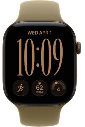 Apple Watch Series 12 46mm Dark Bronze Aluminum Case with Sport Band Olive