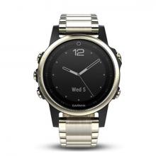Смарт Часы Garmin Fenix 5S Sapphire Gold / Metal Band