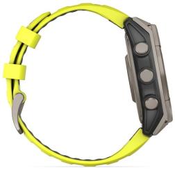 Умные часы Garmin Fenix 8 47mm Solar, Sapphire, титановый серый с желтым ремешком (010-02906-21)