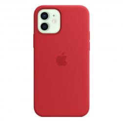 Силиконовый чехол MagSafe для  iPhone 12 mini красный цвет (PRODUCT)RED