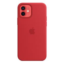 Силиконовый чехол MagSafe для  iPhone 12 mini красный цвет (PRODUCT)RED