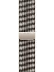 Apple Watch Series 10 46mm Silver Aluminum Case with Milanese Loop, Natural