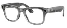 Умные очки Ray Ban Meta Wayfarer (Gen2) RW4012, Shiny Transp.Grey/Transitions Sapphire (8056262909898)