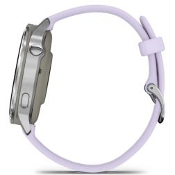 Умные часы Garmin Venu 4 41mm, Silver with Periwinkle Silicone (010-03013-41) HK