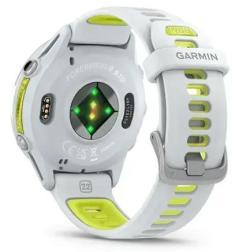Смарт-часы Garmin Forerunner 970 с серебристым безелем и желто-белым ремешком (010-02969-01)