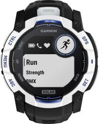 Смарт-часы Garmin Instinct 3 50 mm Solar, Whitestone with Black/Bolt Blue Band (010-02935-03)