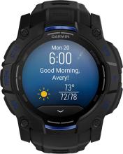 Смарт-часы Garmin Instinct 3 50 mm AMOLED Black with Bolt Blue Accents (010-03020-03)