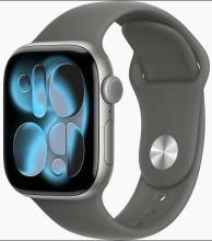 Apple Watch Series 11 46mm Space Gray Aluminum Case with Sport Band Stone Gray