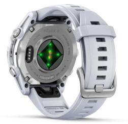 Смарт-часы Garmin Fenix 8 43 mm AMOLED, Silver with Whitestone Silicone Band (010-02903-06)
