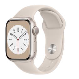 Apple Watch S8 45mm Starlight Aluminum Case / Starlight Sport Band
