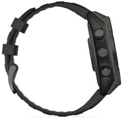 Умные часы Garmin Fenix 8 47mm Solar, Sapphire, титановый угольно-серый DLC с черным ремешком (010-02906-11)
