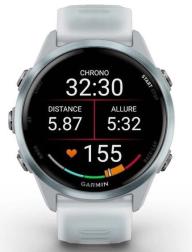 Смарт-часы Garmin Forerunner 570 42mm, Steinweiss/Cloud Blue Aluminium (010-02970-01)
